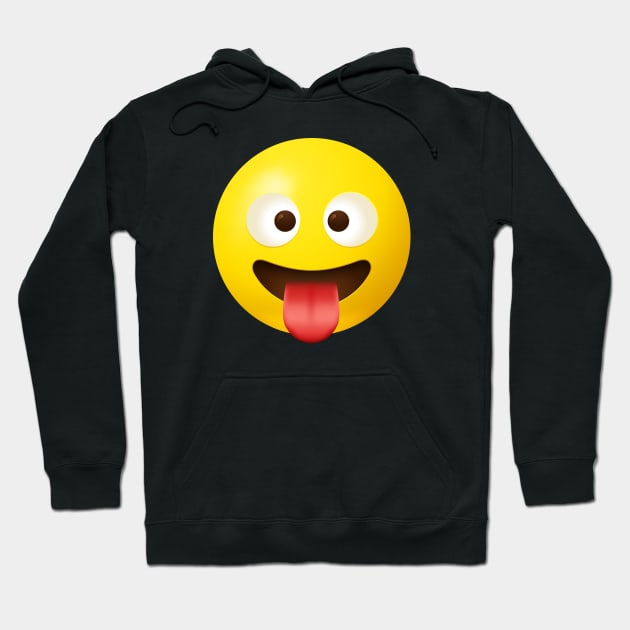 Crazy face emoji Hoodie by Vilmos Varga